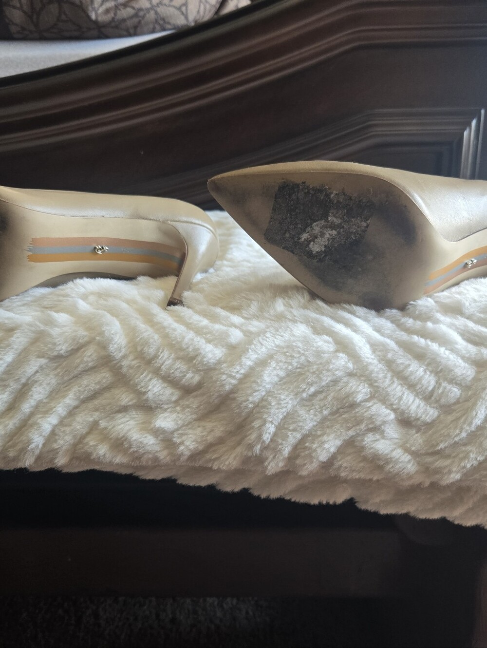 Sam Edelman Beige Pointed-Toe Stilettos - Picture 4 of 4